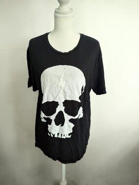 NEIL BARRETT Skull Black Oversized T Shirt Size Small